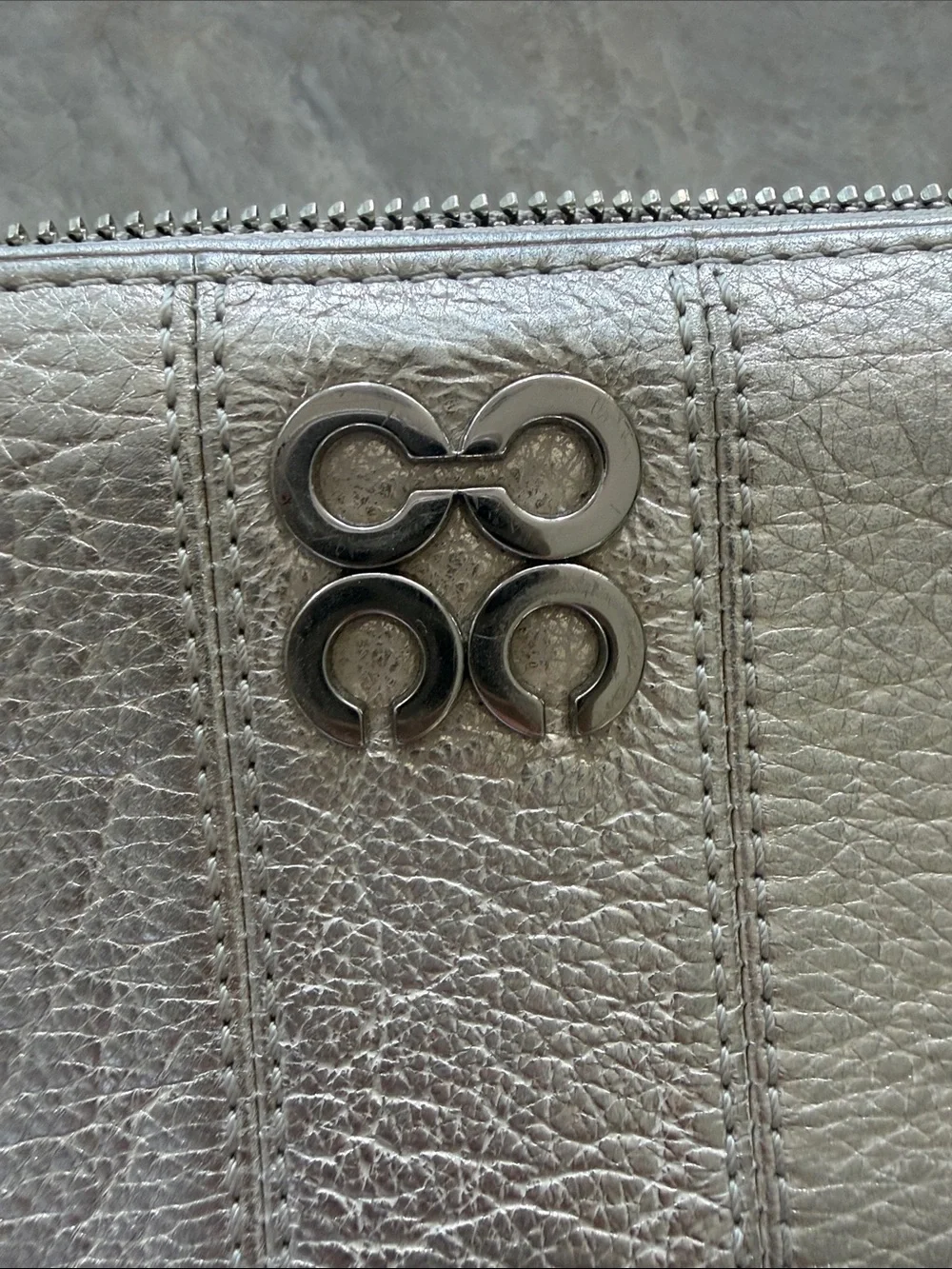 Coach sleek metallic